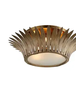 Designová stropní svítidla HUDSON VALLEY stropní svítidlo ROMANOV mosaz/akryl mosaz/čirá E14 3x40W 274-33-CE