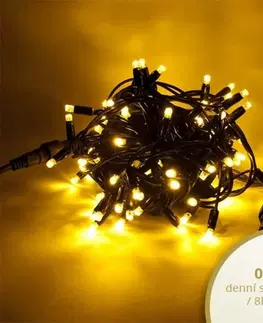 LED řetězy DecoLED LED světelný řetěz 5 m, teple bílá, 60 diod, IP67
