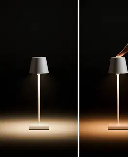 Venkovní osvětlení terasy Sigor Kapesní dobíjecí stolní lampa Nuindie LED, půlnoční černá