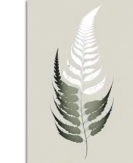 Obrazy stromy a listy Obraz minimalistický lístek z kapradiny