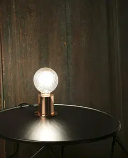 Lampy na noční stolek FARO TEN měďená stolní lampa