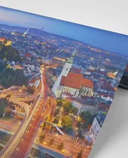 Samolepící tapety Samolepící fototapeta večer v Bratislavě
