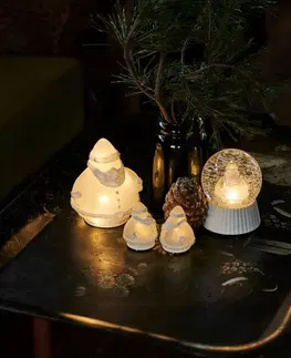 Vánoční vnitřní dekorace Sirius LED sněhová koule Santa s efektem sněžení