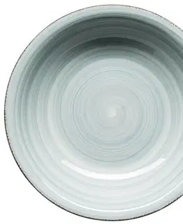 Talíře Mäser Keramický hluboký talíř Bel Tempo 21,5 cm, sv. modrá