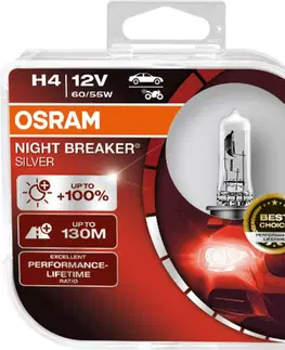 Autožárovky Osram Night Breaker Silver 64193NBS-HCB H4 P43t 12V 60/55W