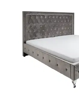 Designové postele LuxD Postel Spectacular stříbrná 200 x 180cm