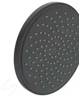 Sprchy a sprchové panely IDEAL STANDARD Idealrain Hlavová sprcha, průměr 200 mm, černá BD140XG