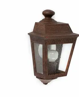 Rustikální venkovní nástěnná svítidla FARO ARGOT rezavá 1/2 nástěnná lampa