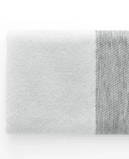 Ručníky Bavlněný ručník AmeliaHome Aria stříbrný, velikost 50x90
