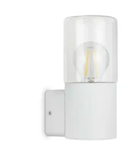 Moderní venkovní nástěnná svítidla BRILONER Venkovní svítidlo, bílé, 1x E27 TF 320506TF