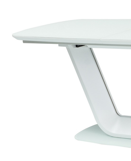 Jídelní stoly Rozkládací jídelní stůl IBANE 160x90 cm, bílý