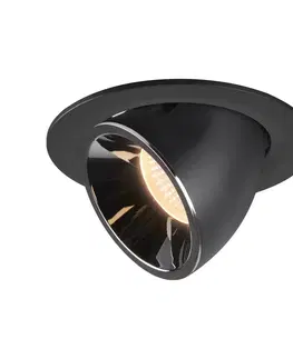 LED podhledová svítidla SLV BIG WHITE NUMINOS GIMBLE L zápustné stropní svítidlo černé/chrom 2700 K 20° 1005977