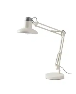 Stolní lampy do kanceláře FARO SNAP bílá stolní lampa na čtení