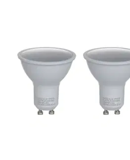 LED žárovky LUUMR LUUMR Smart LED, sada 2 kusů, GU10, plast, 7W, opál, 827, Tuya