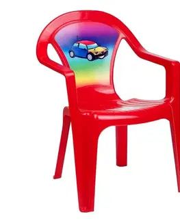Hračky na zahradu Star Plus Dětská zahradní židle, červená