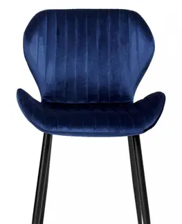 Židle TZB Židle Dallas Velvet modrá