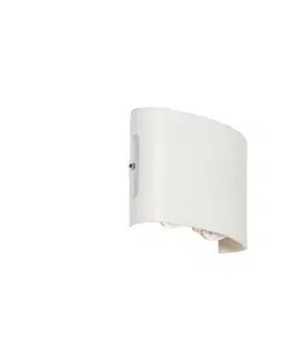 Venkovni nastenne svetlo Venkovní nástěnné svítidlo bílé včetně LED 4svítivé IP54 - Silly