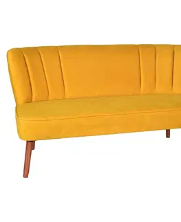 Pohovky a gauče Pohovka dvoumístná MOON RIVER žlutá