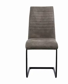 Luxusní jídelní židle Estila Industriální jídelní židle Gristol s béžovým potahem 93cm