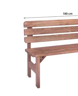 Zahradní lavice Zahradní lavička MIRIAM Rojaplast 180 cm