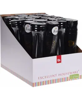 Sklenice PROHOME - Pohár na šampaňské plastový 4ks černý