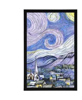 Abstraktní a vzorované Plakát reprodukce Hvězdná noc - Vincent van Gogh