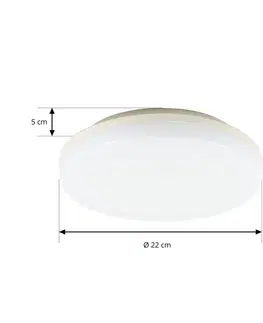 Stropní svítidla PRIOS Prios Artin LED stropní světlo senzor kulaté 22 cm