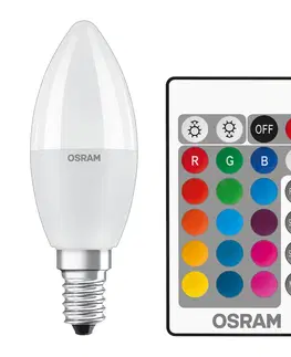 Stmívatelné LED žárovky OSRAM OSRAM LED žárovka E14 5,5W Star+ svíčka Remote mat
