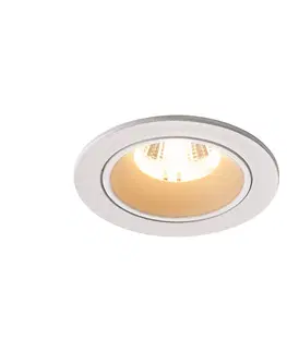 LED podhledová svítidla SLV BIG WHITE NUMINOS DL S vnitřní LED zápustné stropní svítidlo bílá/bílá 2700 K 20° včetně listových pružin 1003782