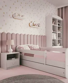 Dětské postýlky Kocot kids Dětská postel Babydreams medvídek bílá, varianta 80x180, bez šuplíků, s matrací