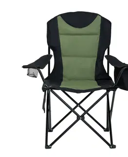 Zahradní židle a křesla Ak furniture Kempingová židle FOTYN černo-zelená