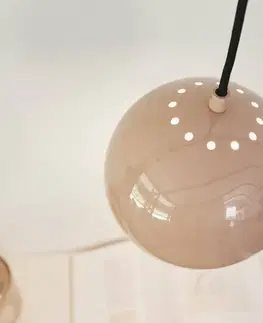 Závěsná světla FRANDSEN Závěsné svítidlo FRANDSEN Ball, nude, Ø 18 cm