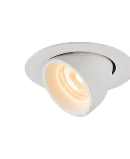 LED podhledová svítidla SLV BIG WHITE NUMINOS GIMBLE XS zápustné stropní svítidlo bílé 2700 K 55° 1005829