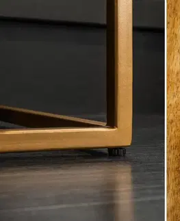 Komody LuxD Designová komoda Armani, 100 cm, mango / achát