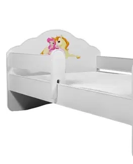 Postele ArtAdrk Dětská postel CASIMO | se zábranou Provedení: Bílá