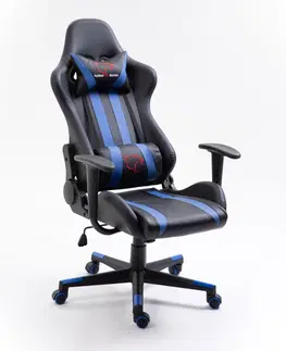 Kancelářské židle Ak furniture Herní křeslo F4G FG33 černé/modré