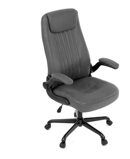 Kancelářské židle Kancelářská židle LILIPUTANA, šedá ekokůže