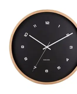 Hodiny Karlsson 5938BK designové nástěnné hodiny 41 cm