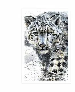 Zvířata Plakát kreslený leopard