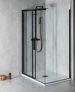 Sprchové kouty POLYSAN ALTIS BLACK obdélníkový sprchový kout 1400x1000 L/P varianta AL4112BAL6112B