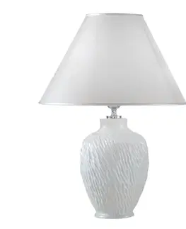 Stolní lampy austrolux Stolní lampa Chiara z keramiky, v bílé, Ø 30 cm