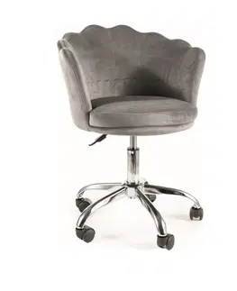 Kancelářské židle Signal Kancelářská židle ROSE VELVET Barva: Staroružová / Bluvel 52