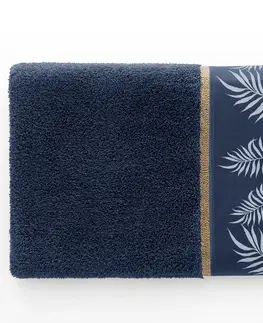 Ručníky Bavlněný ručník AmeliaHome Pavos modrý, velikost 50x90