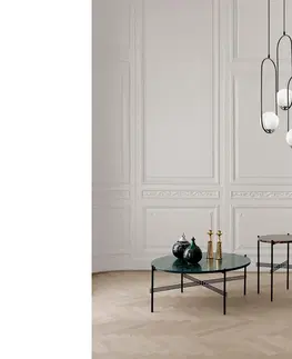 Svítidla Sofahouse 28602 Designový lustr Parisa 44 cm černý závěsné svítidlo