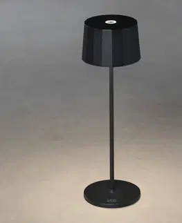 Venkovní osvětlení terasy Konstsmide LED stolní lampa Positano venkovní, černá