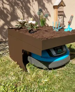 Zahrada Garáž pro robotickou sekačku G60 XL Stříbrná