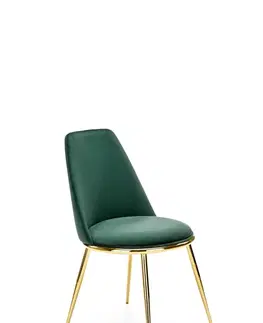 Židle HALMAR Designová židle GLAMOUR K460 zelená