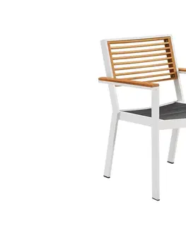 Zahradní židle a křesla Higold Zahradní jídelní židle HIGOLD - York Dining Arm Chair White/Black