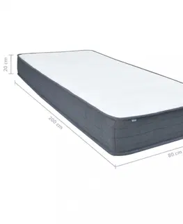 Matrace Matrace na postel boxspring Dekorhome 80x200 cm