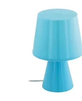 Lampy Eglo Eglo 96909 - Stolní lampa MONTALBO 1xE14/40W/230V modrá 